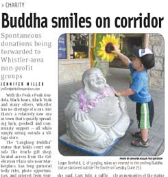 Buddha smiles on Corridor